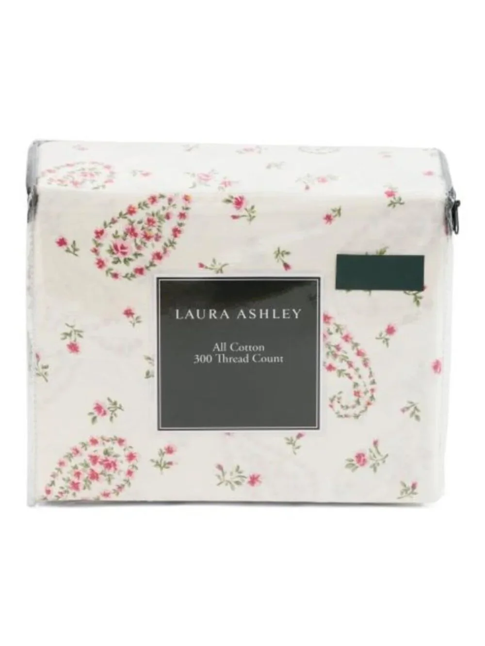 LAURA ASHLEY 300tc Cotton Sateen Paisley Sheet Set